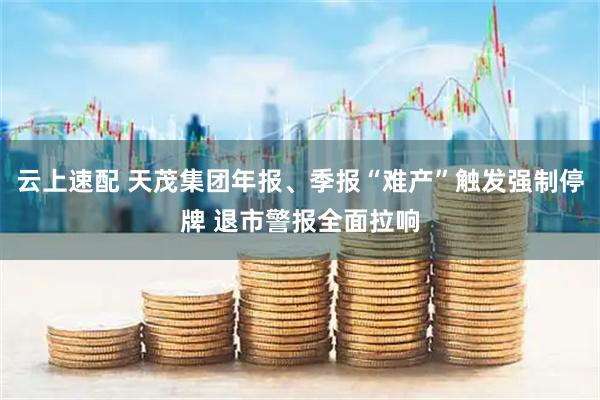 云上速配 天茂集团年报、季报“难产”触发强制停牌 退市警报全面拉响
