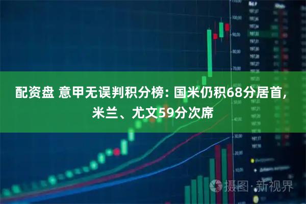 配资盘 意甲无误判积分榜: 国米仍积68分居首, 米兰、尤文59分次席